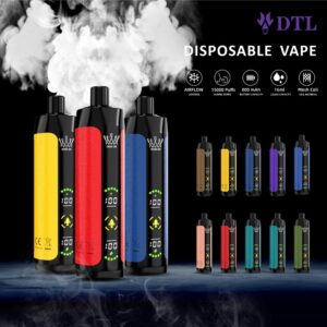 Dispositivo di sigaretta elettronica usa e getta Vape DTL/DL 15000 tiri: E-Shisha/Hookah con schermo intero, flusso d'aria regolabile e ricaricabile AL FAKHAR Crown Bar